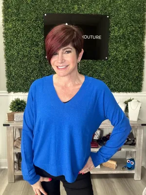 Cashmere Feel Lightweight V-neck Sweater