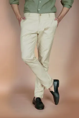 Crisp Lime Irish Linen Trousers