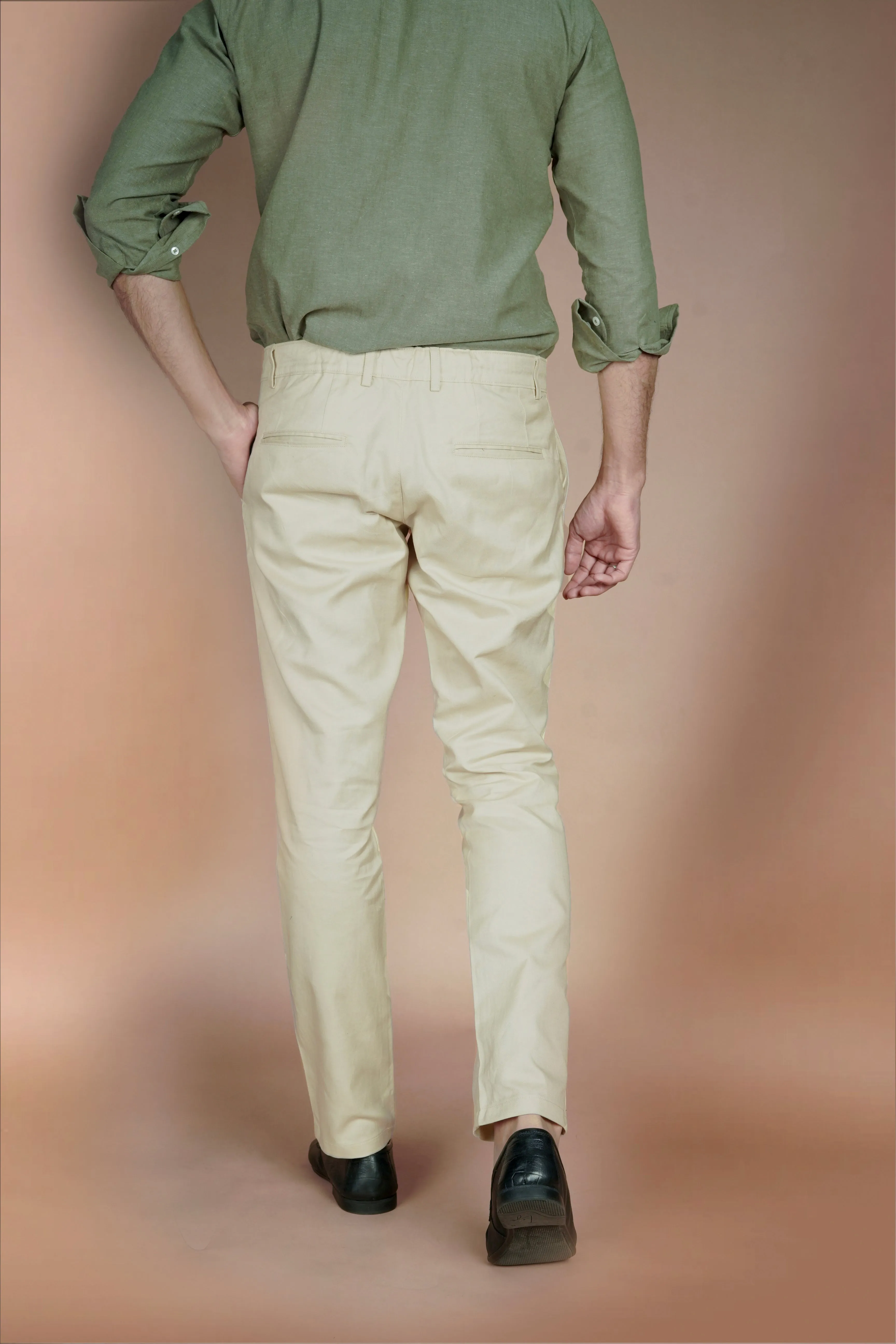 Crisp Lime Irish Linen Trousers