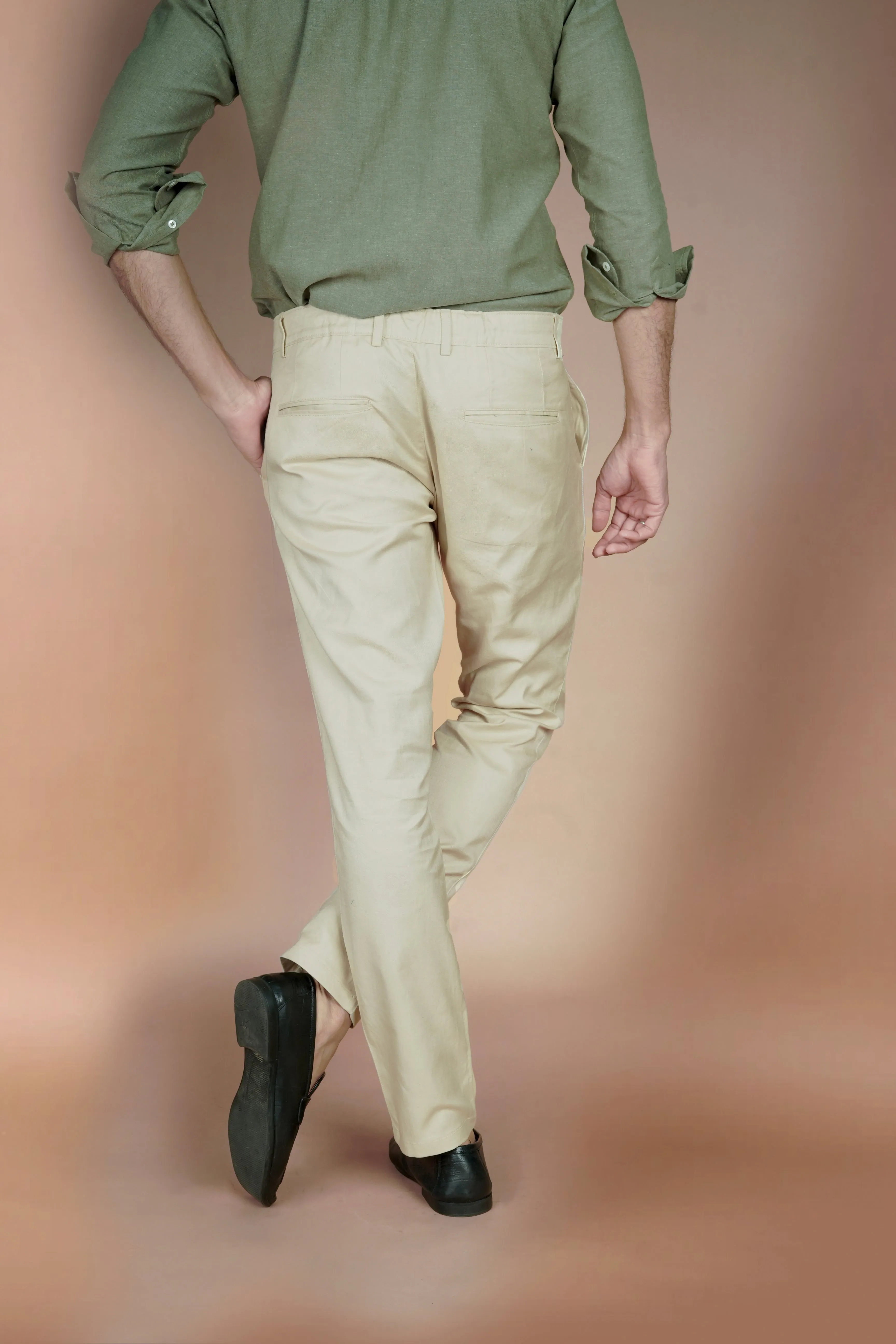 Crisp Lime Irish Linen Trousers
