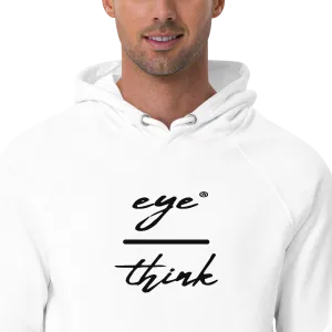 eyeoverthink®  embroidered Unisex eco-raglan hoodie