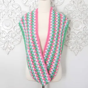 Granny Infinity Scarf Crochet Pattern