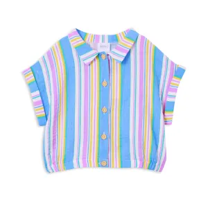 Milky Crinkle Stripe Shirt
