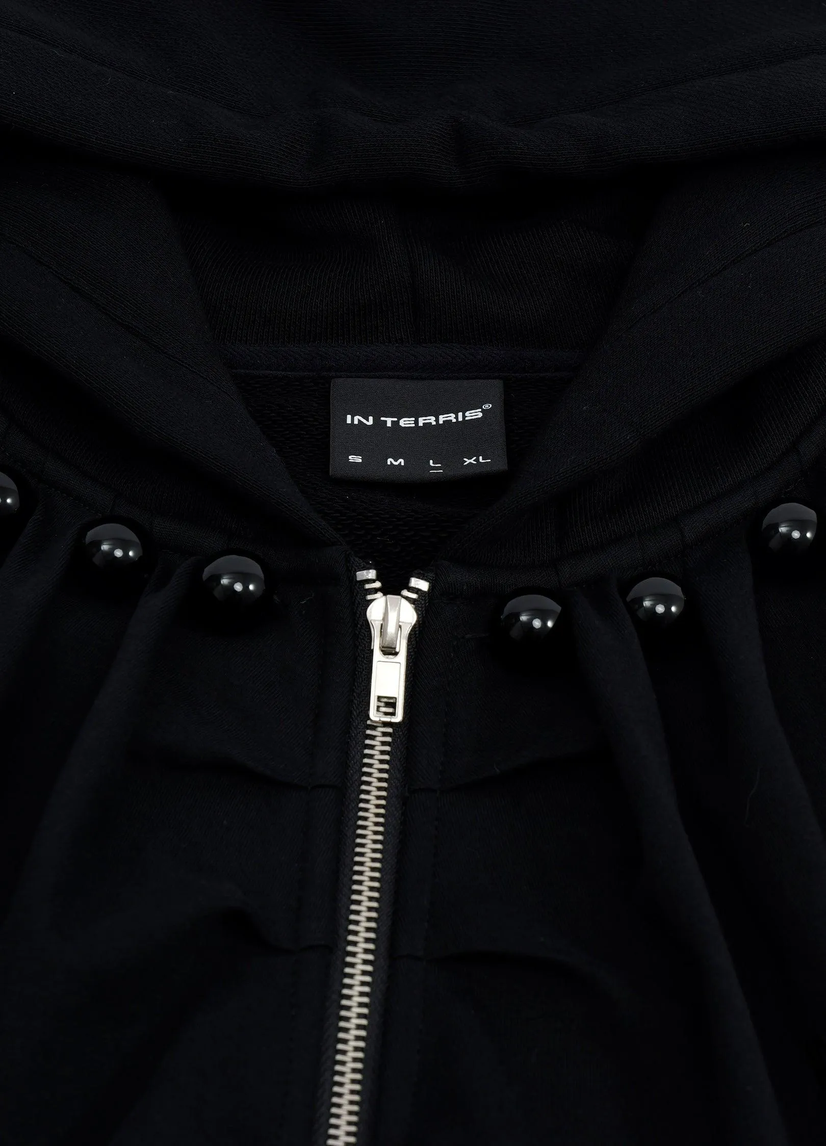 Stylish Pleated Hooded Cotton Sweater With Zip Closure