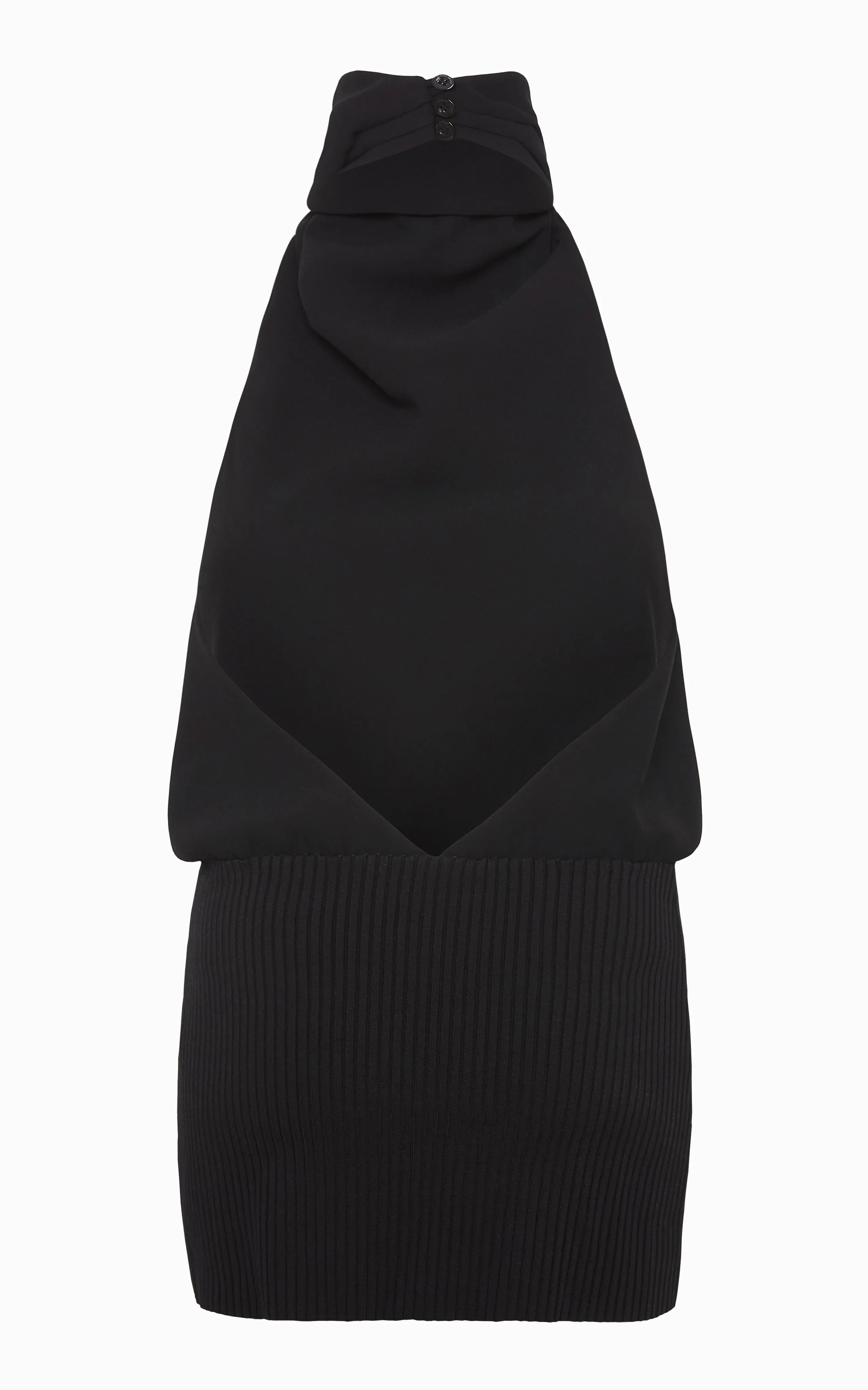 Volute Halter Top | Black