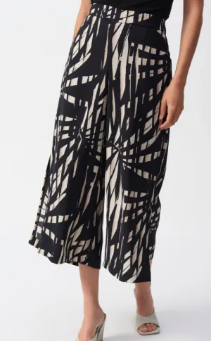 Woven Tropical Print Culotte Pant 251159